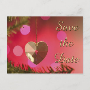 Winterpostkarten Save the Date Ankündigungspostkarte