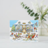 Winterpostoffice Postkarte (Stehend Vorderseite)
