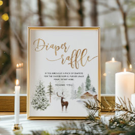 Winterpreisraffinerie für Hirschwald Poster