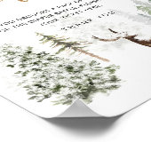 Winterpreisraffinerie für Hirschwald Poster (Ecke)