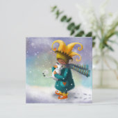 Winterprinzessin und ihre Katze (Stehend Vorderseite)