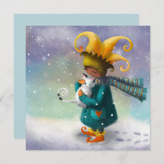 Winterprinzessin und ihre Katze