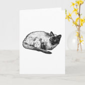 Winterpunkte und Schnurrhaare Karte (Gelbe Blume)