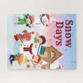 Winterpuzzle für Schneetage Puzzle (Horizontal)