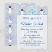 Winterquartier-Party Einladung (Vorne/Hinten)