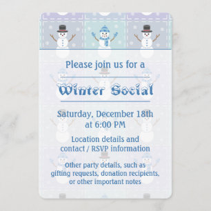 Winterquartier-Party Einladung