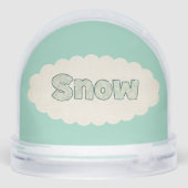 Winterquote niedlicher Schneeflocken Vintager Blic Schneekugeln (Rückseite)