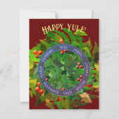 Winterrad des Jahres Feiertagskarte (Vorderseite)