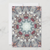 Winterrahmen Weihnachts-Party Einladung (Rückseite)