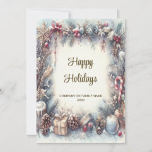 Winterrahmen Weihnachtskarte