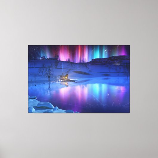 Winterrainbow Canvas Print Leinwanddruck (Vorderseite)