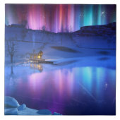 Winterrainbow-Decorative Tile / Trivet Fliese (Vorderseite)