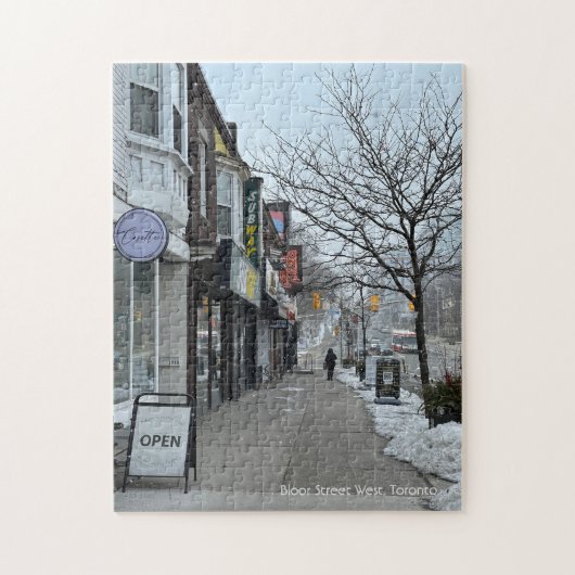 Winterrätsel in der Bloor Street West, Toronto Puzzle (Vertikal)