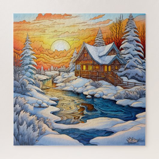 Winterrätsel Puzzle (Vertikal)