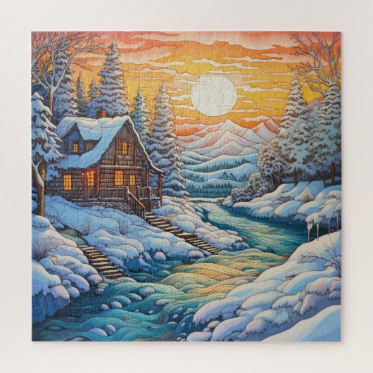 Winterrätsel Puzzle (Vertikal)