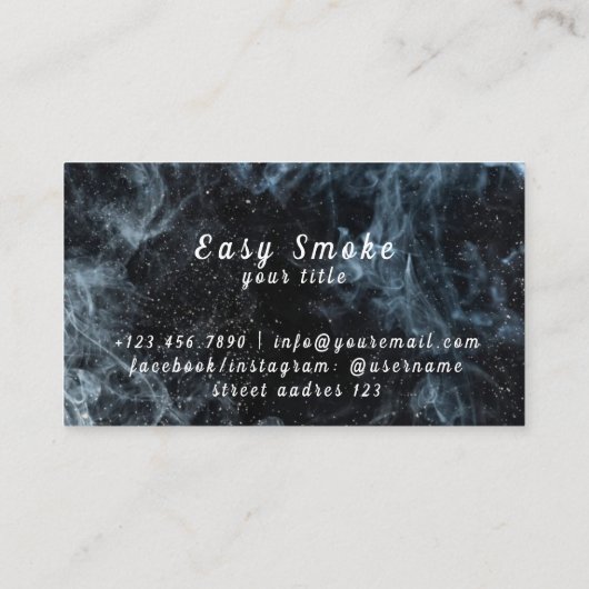 Winterrauchpaket - Vape Shop Visitenkarte (Rückseite)