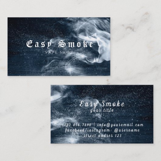 Winterrauchpaket - Vape Shop Visitenkarte (Vorne/Hinten)