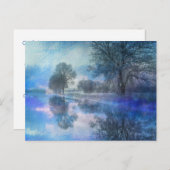 Winterreflexion - Urlaubspostkarte Postkarte (Vorne/Hinten)