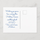 Winterreflexion - Urlaubspostkarte Postkarte (Rückseite)