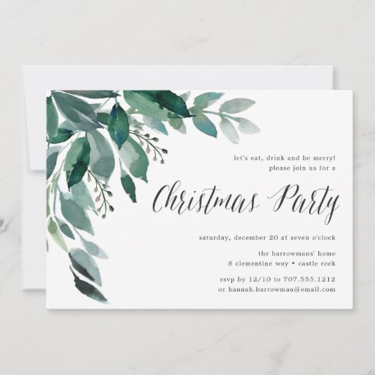 Winterreichweite | Weihnachts-Party Einladung (Vorderseite)