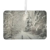 Winterreise durch das Wald Autolufterfrischer (Rückseite)