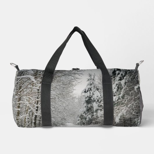 Winterreise durch das Wald Duffle Bag (Vorderseite)