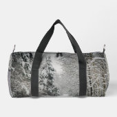 Winterreise durch das Wald Duffle Bag (Rückseite)