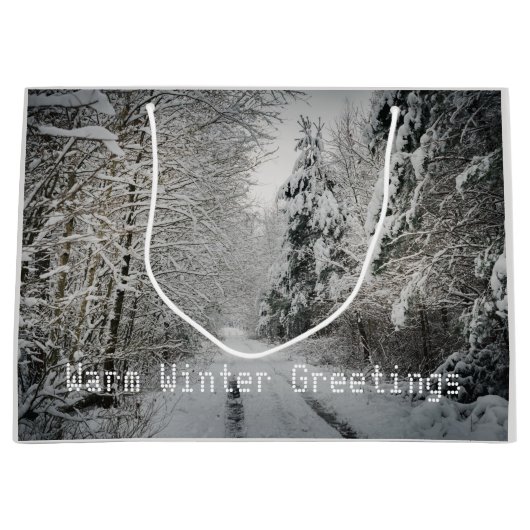 Winterreise durch das Wald Große Geschenktüte (Vorderseite)