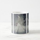 Winterreise durch das Wald Kaffeetasse (Mittel)
