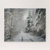 Winterreise durch das Wald Puzzle (Horizontal)