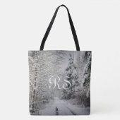 Winterreise durch den Wald Tasche (Vorderseite)