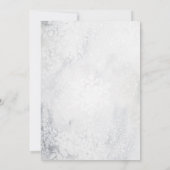 Winterreise Eisbär Babydusche Einladung (Rückseite)