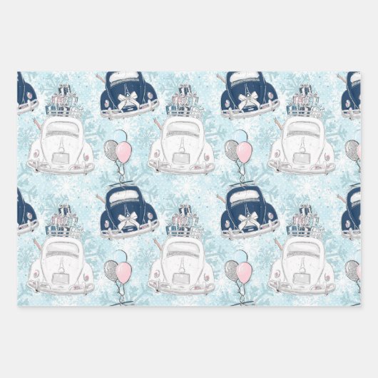 Winterreisetyp Geschenkpapier Set (Vorderseite)