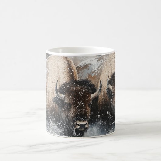 Winterresistenz: Bison-Kaffee-Tasse Kaffeetasse (Mittel)