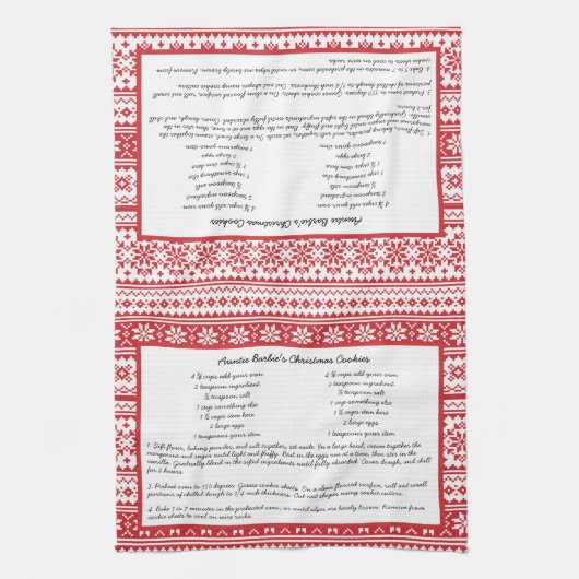 Winterrezeptur Geschirrtuch (Vertikal)