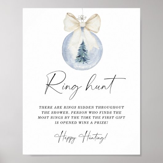 Winterring-Jagd Brautparty-Poster Poster (Vorne)