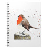 Winterrobin Notizblock (Vorderseite)