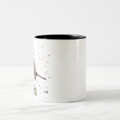 Winterrobin Zweifarbige Tasse (Mittel)