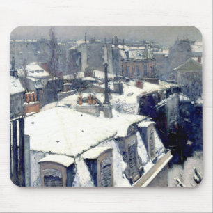 Winterrooftops Paris Mousepad