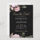 Winterrosa Blume - Hochzeitsfeiern Save the Date (Vorderseite)