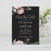 Winterrosa Blume - Hochzeitsfeiern Save the Date (Stehend Vorderseite)