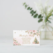 Winterrosa Weihnachtsbaumbücher für die Kinderkart Begleitkarte (Stehend Vorderseite)