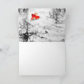 Winterrote Kabine, Weihnachtskarten, Züge Feiertagskarte (Innenseite)