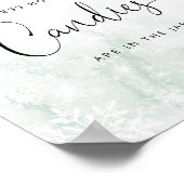 Winterröte Pink Raten Sie, wie viele Bonbons Poste Poster (Ecke)