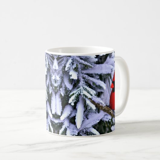Winterroter Kardinal Kaffeetasse (VorderseiteRechts)