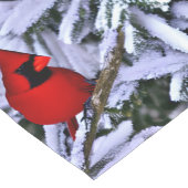 Winterroter Kardinal Kurzer Tischläufer (Ecke)