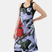 Winterroter Kardinal Schürze (InSitu)