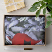 Winterroter Kardinal Seidenpapier (Geschenk)