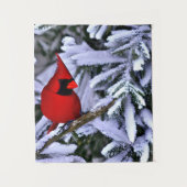Winterroter Kardinal Wandteppich (Vorderseite)
