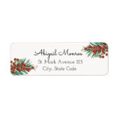 Winterrowan Beeren Weihnachtsfeierliche Rücksendea (Vorne)